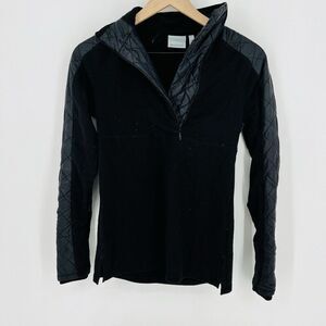 Athleta Black Quilted Sweatshirt